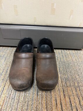 Dansko Brown Leather Clogs